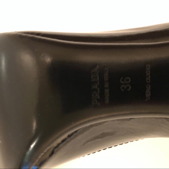 PRADA Patent Leather Pumps - Black, Open-Toe - Picture 8 of 8